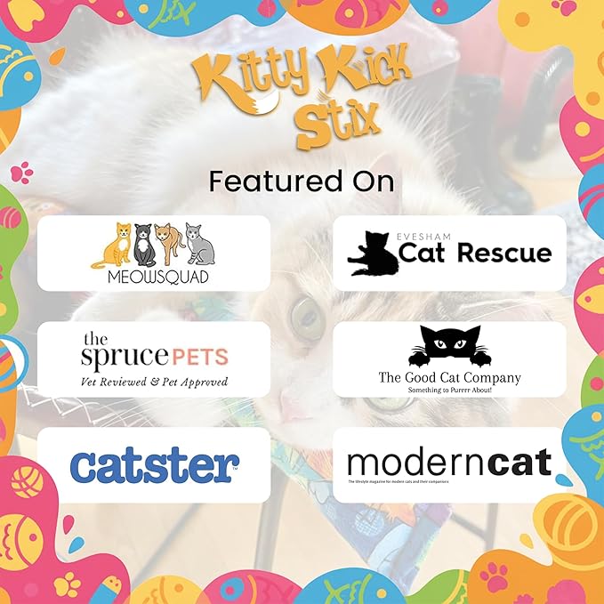 Kitty Kick Stix Premium Bulk Catnip Made in USA, 100% Natural Best Catnip for Cats, Fresh Cat Nip for Toys, Cat Kicker Toy Refills, Cat Toys for Bored Indoor Adult Cats (Large Bag)