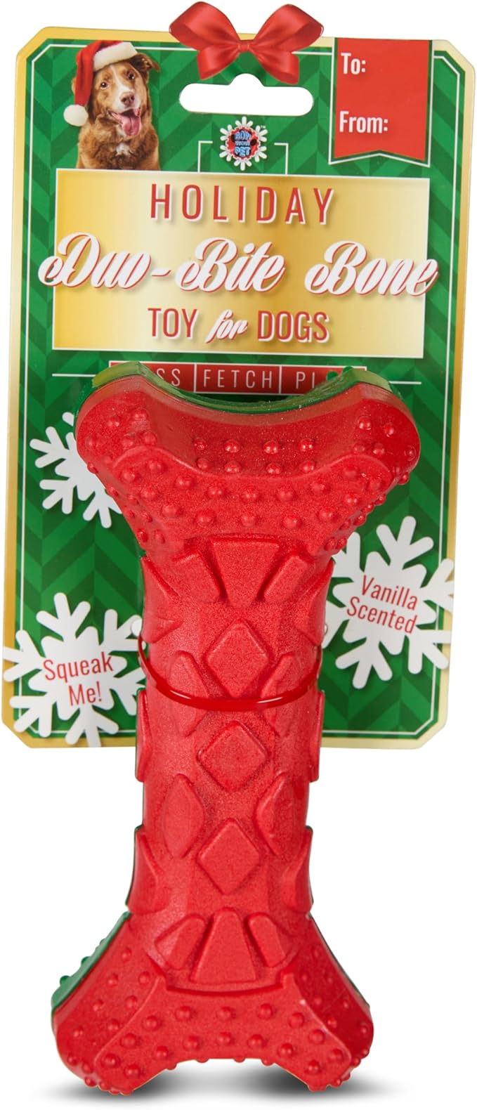 Bow Wow Pet Christmas Bone Dog Chew Toy