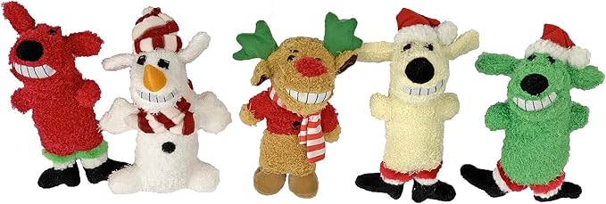 Loofa Christmas Assortment 6" Plush Dog Toy