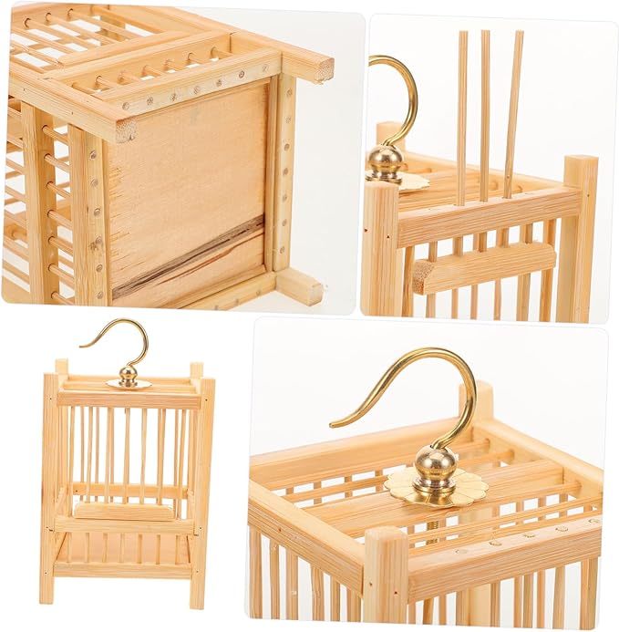 BESPORTBLE Square Cage Habitat Box for Pets Weaving Breeding Cage Portable Design for and Storage for Critter and Budgie Nesting