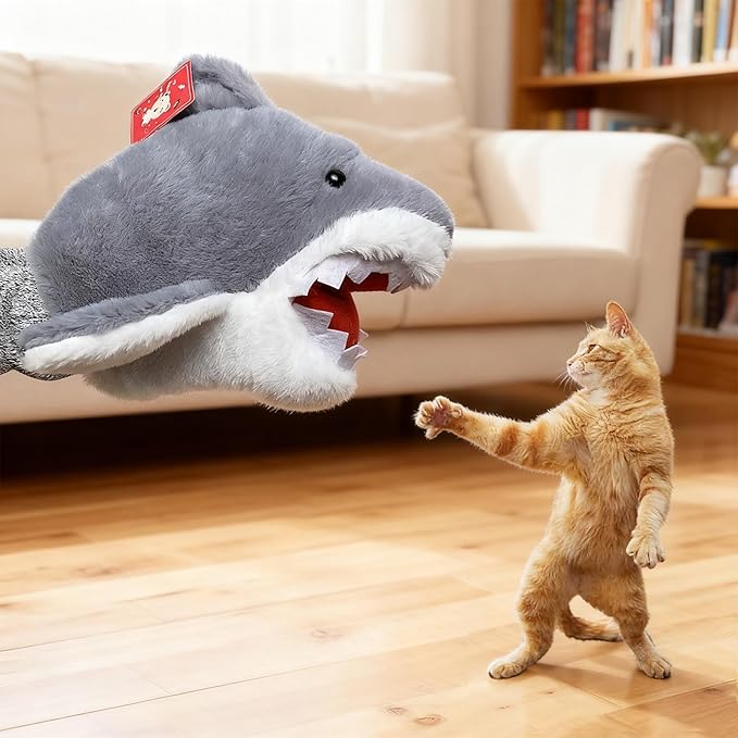 Pro Cat Wrestler Play Glove - Long Sleeve Hand Protector for Scratch Prevention - Interactive Catnip Toy for Wrestling & Bonding