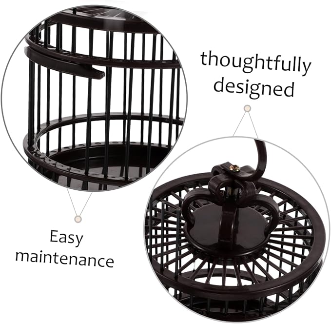 BESPORTBLE Portable Insect Cage with Hook Design Lightweight Habitat for Crickets Grasshoppers and Small Animals Decorative Bird Cage for Travel and Home Use Box for Pet Lovers