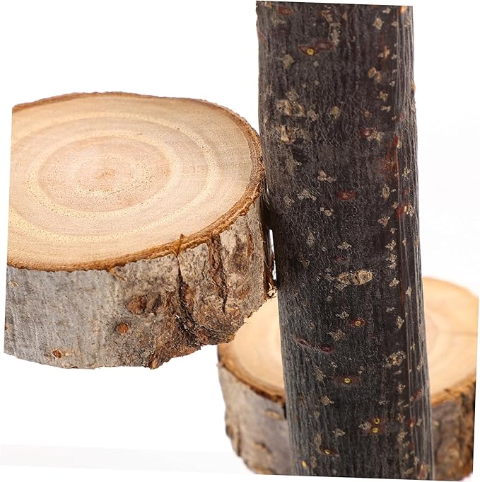 LIOOBO Hanging Wooden Rotating Platform for Hamsters Chinchillas and Birds Bird Perch with Stable Design for Easy Installation and Fun Playtime