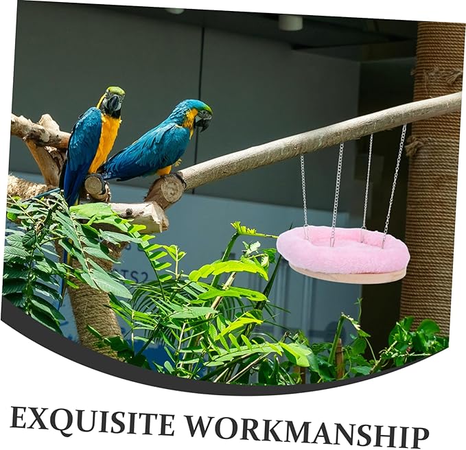 Sosoport Parrot Winter Nest Birdcage Hanging Bed Cozy Bird Hammock Material Bird Bed for Small Pets
