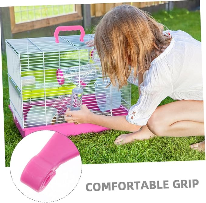 SUPVOX 12pcs Lightweight Plastic Handles for Pet Carriers Birdcages and Crates Ergonomic Easy to Install Suitable for Indoor Outdoor Use