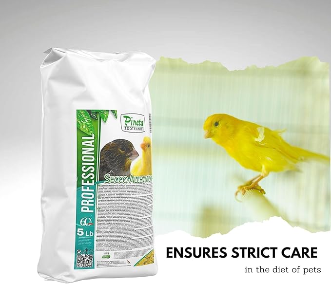 Secco Allevatori by Pineta Zootecnici 5 Lb - Egg Food for Poultry Rich in Fat and Protein, Finch, Parrot, Canary, Pigeon, Quail and Poultry, Feeder, Food Dispenser, Bird Food, Cage Accessories