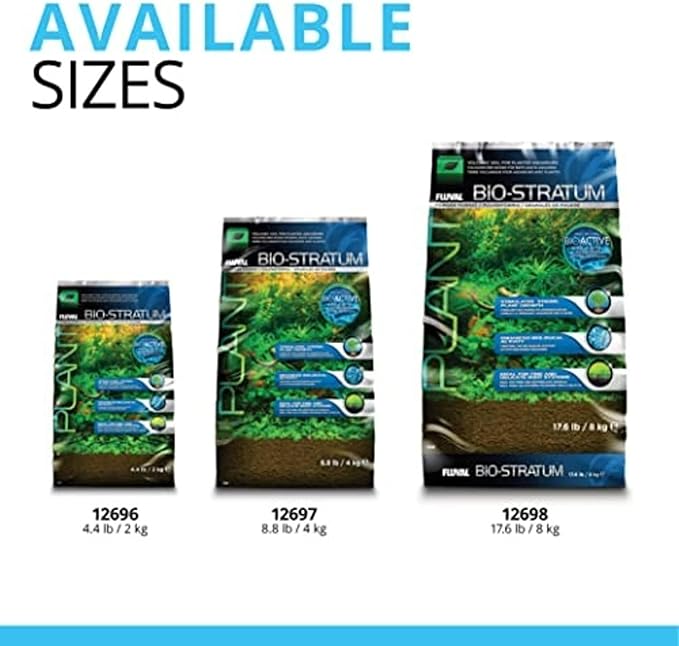Fluval 12697 Natural Mineral-Rich Volcanic Soil Bio Stratum for Planted Tanks, 8.8 lbs. - Aquarium Substrate for Healthy Plant Development, Growth, and Color