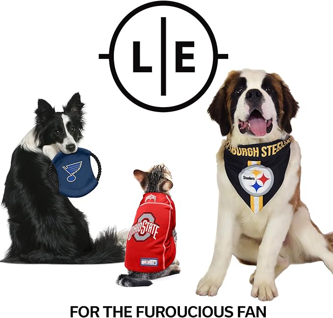 Littlearth NFL Reversible Pet Bandana - Officially Licensed Teams, Sizes XS to XL