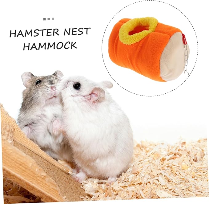 POPETPOP Delicate Hanging Nest for Hamsters Parrots Pets Cozy Sturdy Design for Ferrets Chinchillas Creative Attractive Pet Hideout for Birdcages and Play Areas