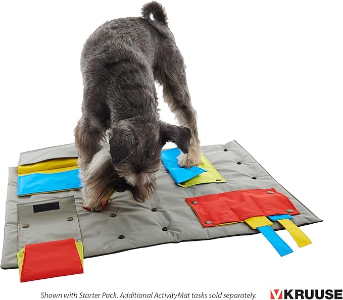 Kruuse Buster ActivityMat Task ā Mouse Trap (Level 3) ā Advanced Puzzle Attachment for Buster ActivityMat ā Interactive Dog Enrichment Toy for Mental Stimulation & Training