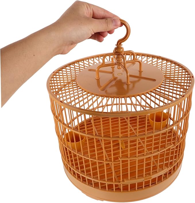 Hanging Bird Cage for Parrots Pets Spacious Design Stylish Aesthetic Safe Closure Multi Functional for Hamsters Birds More