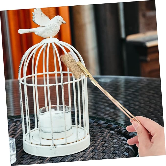 1set Bird Cage Cleaning Brush Handle Wire Brush for Easy Birdcage Cleaning for Parrot Cage Accessories and Bird Care Supplies