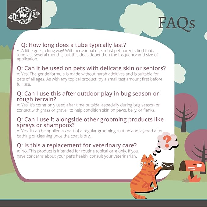 Dr. Maggie Skin Care Ointment for Dogs and Cats | Soothing Skin Support for Minor Irritated Areas | 30g/1 oz