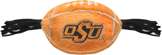 Pets First NCAA OKLAHOMA STATE COWBOYS Catnip Toy in Football Shape with Team Logo in Vibrant Team Color
