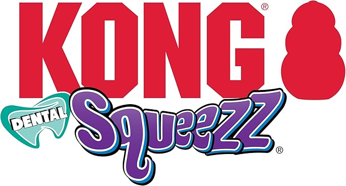 KONG Squeezz Dental Roller Stick - Cleans Dogs Teeth While Chewing - Flexible Material - Small