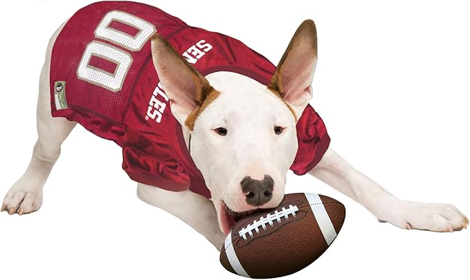 Pets First NCAA College Florida State Seminoles Mesh Jersey for DOGS & CATS, Medium. Licensed Dog Jersey with your Favorite Football/Basketball College Team