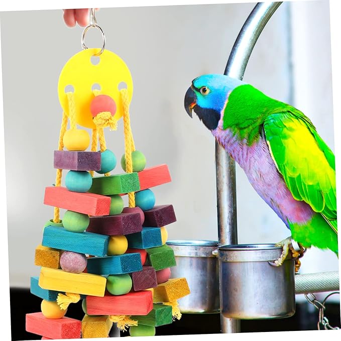 Pet Molar Chewing for Parakeets and Bunnies Fun Bird Cage Accessories for Entertainment and Health for Animals Like Hamsters and Guinea Pigs