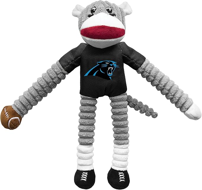 Littlearth NFL Philadelphia Eagles Sock Monkey Pet Toy, Team Color, One Size