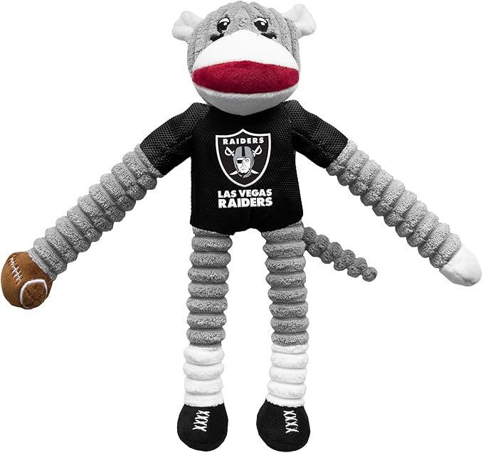 Littlearth NFL Philadelphia Eagles Sock Monkey Pet Toy, Team Color, One Size