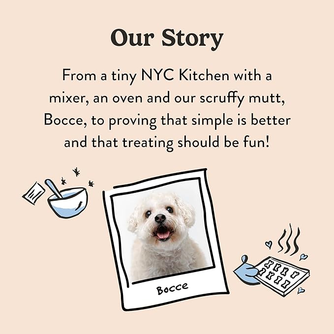 Bocce's Bakery Love Struck Valentine's Dog Treats - Wheat-Free, Natural Soft & Chewy Cookies Made with Real Ingredients - Baked in The USA, 6 oz