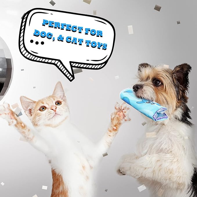 1 Yard Crinkle Paper for Baby Toys Noise Making Plastic Film for Dog Toys Noise Maker Dog Cat Pet Supplies