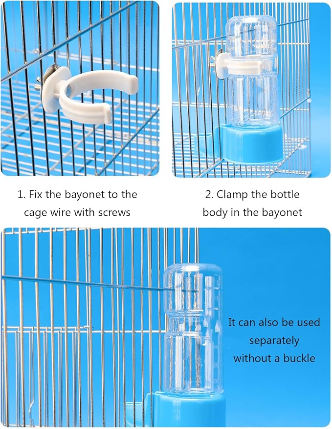 Automatic Bird Water Dispenser Waterer Feeder Bottles Drinker Container Small Birds Cage Accessories Waterer