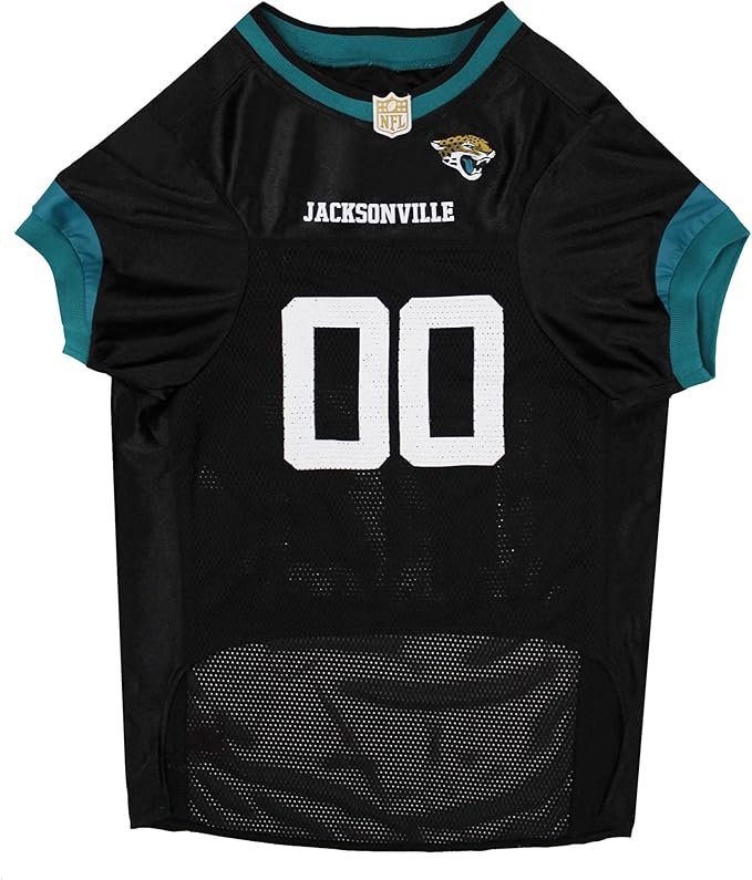 Pets First NFL Jacksonville Jaguars Dog Jersey, Size X-Large, Football Shirt Costume for Pet, Dog Sports T-Shirt, NFL Team Clothing for Cats, Licensed Pet Apparel Available in 7 Sizes and 32 Teams