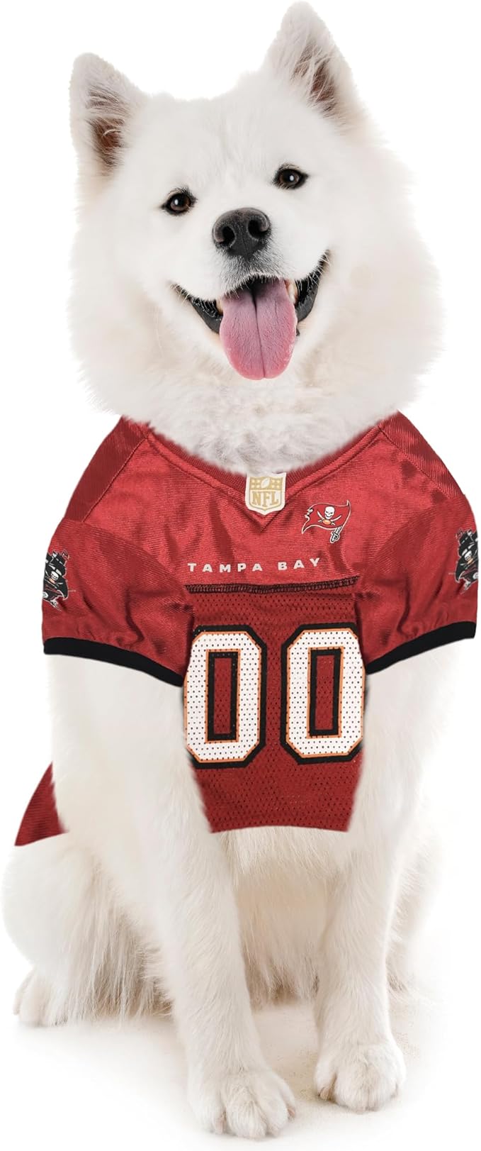 Pets First NFL Tampa Bay Buccaneers Dog Jersey, Size Small, Football Shirt Costume for Pet, Dog Sports T-Shirt, NFL Team Clothing for Cats, Licensed Pet Apparel Available in 7 Sizes and 32 Teams