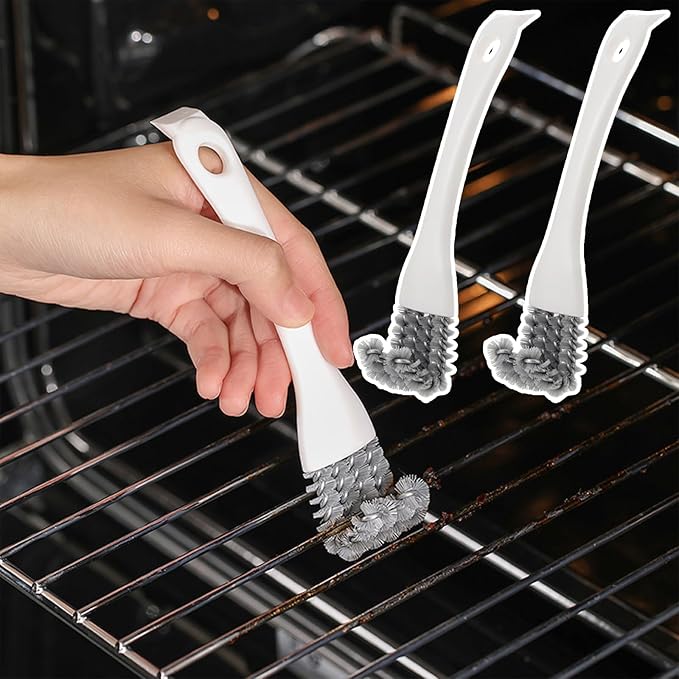Bird Cage Brush,2Pcs Bird Feeder Cleaner Bird Droppings Cleaning Brush with Long Handle & Shovel,Bird Cage Cleaning Brushes Birdcage Accessories for Cleaning Birds Parrots Cages