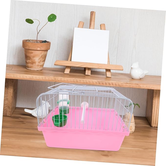 SUPVOX Portable Bird Cage with Food Box and Waterer Lightweight Travel Carrier for Parrots and Cockatiels Spacious Design for Comfortable Outdoor Use