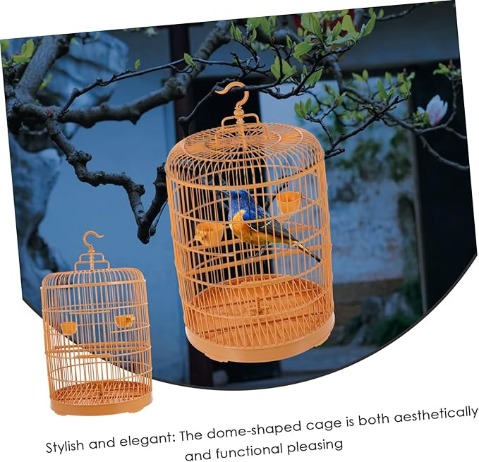 Luxshiny Hanging Plastic Bird Cage for Small Pets Capacity Secure Design Versatile Use Durable Craftsmanship Suitable for Parakeets Lovebirds Finches and Small Animals