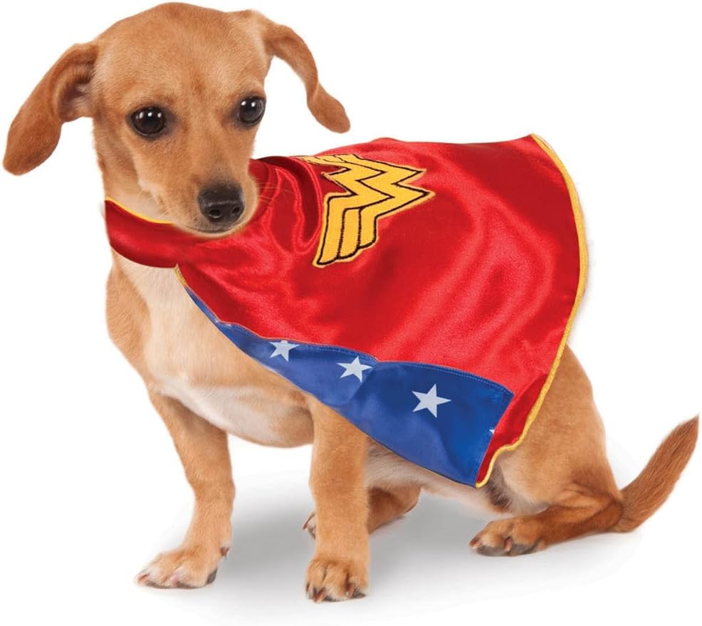 DC Comics: Wonder Woman Pet Costume for For Dogs or Cats by Rubies, Medium