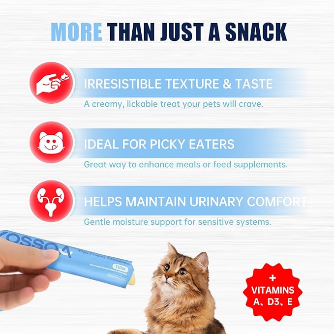 36tubes Cat Lickable Treats, 4Flavors Cat Treat Squeeze Stick Lickable Dogs & Cats Omg3 Squeezable Creamy Purée Cat Snack Lickables with Multivitamin Taurine pet TRE (Tuna & Chicken Flavors)