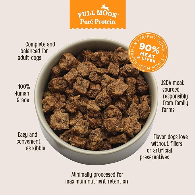 Full Moon Pure Protein Air Dried Dog Food Free Range Chicken Recipe 2lb
