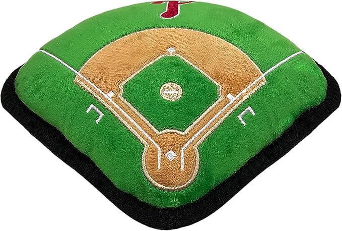 Pets First MLB Philadelphia Phillies Baseball Field Tough Toy for Dogs, Best MLB Dog Toy with Team Logo