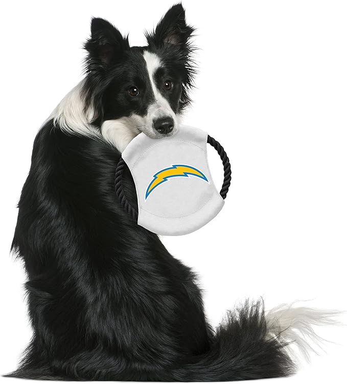 Littlearth NFL Unisex NFL Sock Monkey and Flying Disc Pet Toy Combo Set