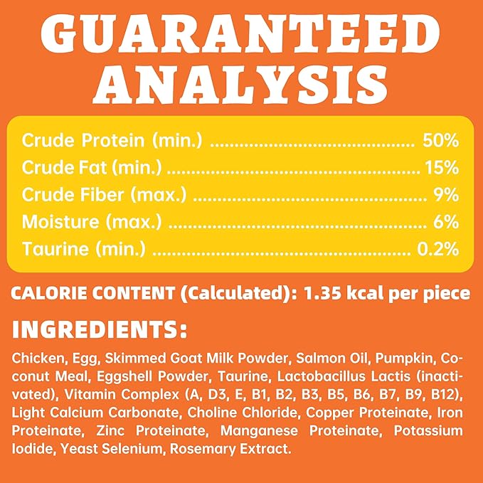 Wellix Freeze-Dried Treats for Dogs and Cats - Salmon Oil Cat Treats for Skin&Coat Health - Crunchy Healthy Kittens Snacks for Indoor Training - Chicken&Fish Oil Flavor 3.53oz