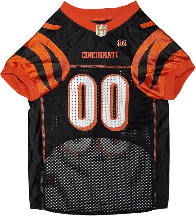 Pets First NFL Cincinnati Bengals Dog Jersey, Size X-Large, Football Shirt Costume for Pet, Dog Sports T-Shirt, NFL Team Clothing for Cats, Licensed Pet Apparel Available in 7 Sizes and 32 Teams