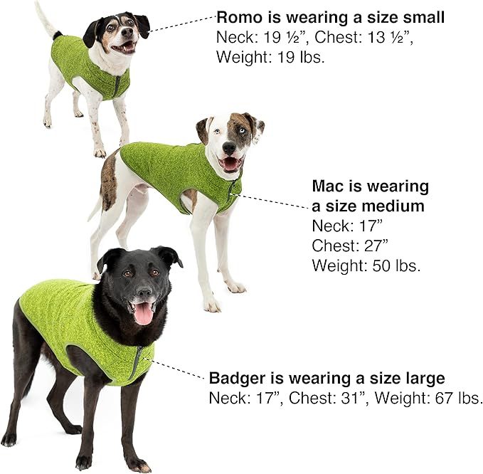 K9 Core Sweater, Heather Green, Large
