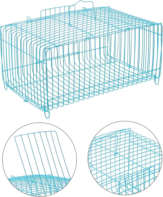 Milisten Bird Cage Square Pillow Carrier Portable Travel Cage for Small Animals Ample Space Secure Parrot Travel Home