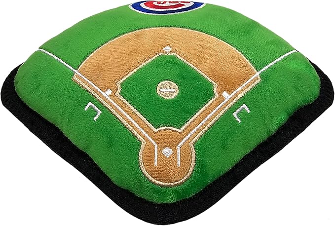 Pets First MLB Chicago Cubs Baseball Field Tough Toy for Dogs, Best MLB Dog Toy with Team Logo