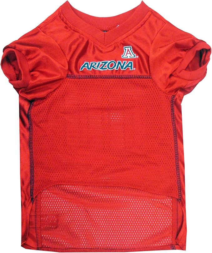 NCAA College University of Arizona Wildcats Mesh Jersey for Dogs & Cats, Large. Licensed Big Dog Jersey with Your Favorite Football/Basketball College Team (Pack of 2)