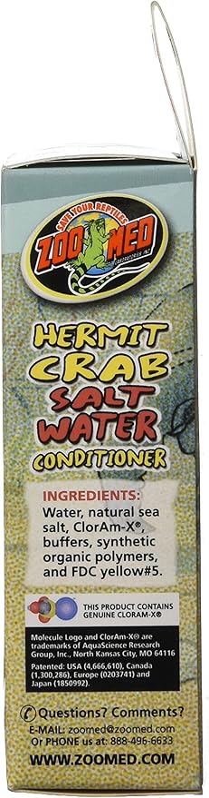 Zoo Med Hermit Crab Salt Water Conditioner (Pack of 2)