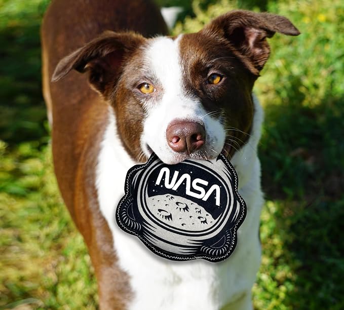 Pets First NASA Helmet Tough Dog Toy, Space Helmet Toy for Dogs and Cats, with NASA Logo and Design
