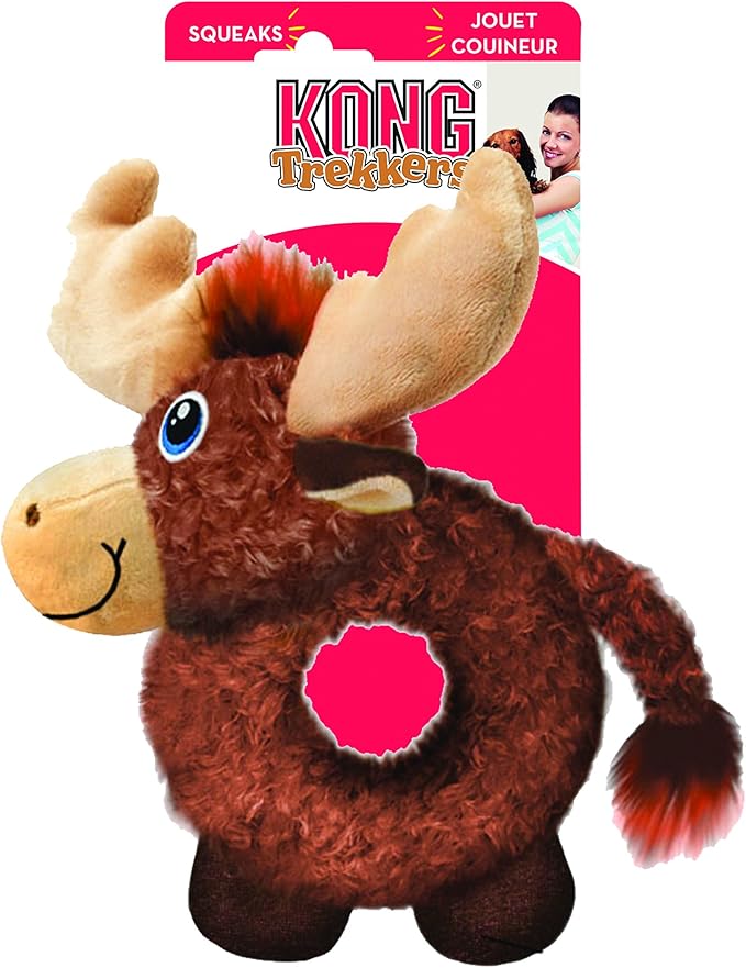 KONG Trekkers Moose Dog Toy, Medium/Large