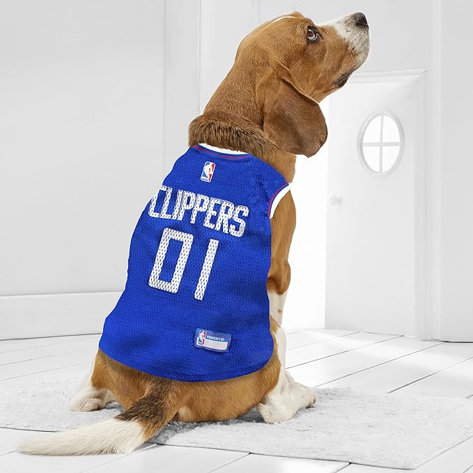 Pets First NBA LOS ANGELES CLIPPERS DOG Jersey, Large - Tank Top Basketball Pet Jersey