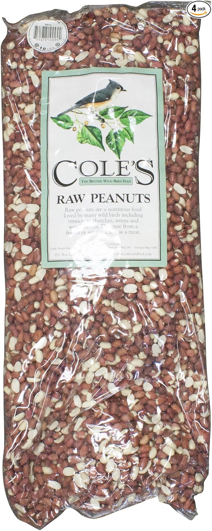 Cole's Assorted Species Wild Bird Food Raw Peanuts 10 lb.