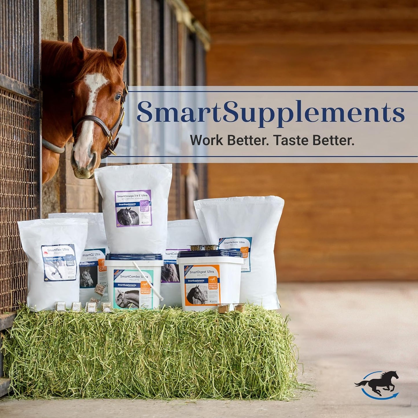 SmartCombo Senior Pellets | Joint, Hoof, Skin, and Coat Supplement For Senior Horses | Contains Glucosamine, Hyaluronic Acid, MSM, Devil's Claw, Biotin, and More | 28 Servings | 6.2 lb Bag