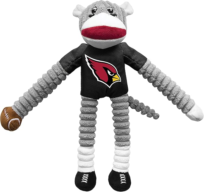 Littlearth NFL Philadelphia Eagles Sock Monkey Pet Toy, Team Color, One Size