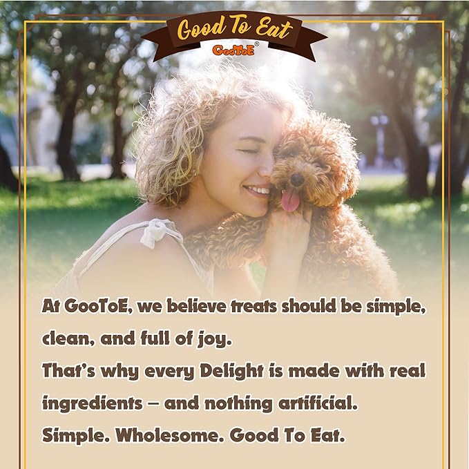 Gootoe Buffalo Dog Treats, Natural Low-Fat Chews for Training & Rewards, Limited Ingredient, Puppy Treats for Medium Dogs, Buffalo Bites Stick (Large), 8 oz